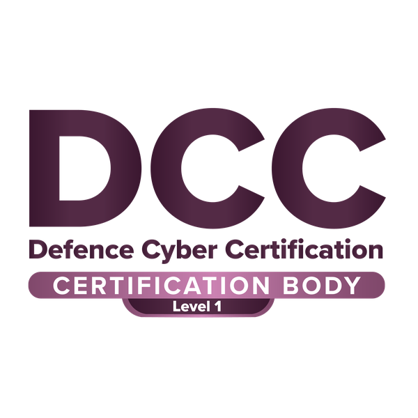 Defence Cyber Certification - Certification Body Level 1 certificate mark
