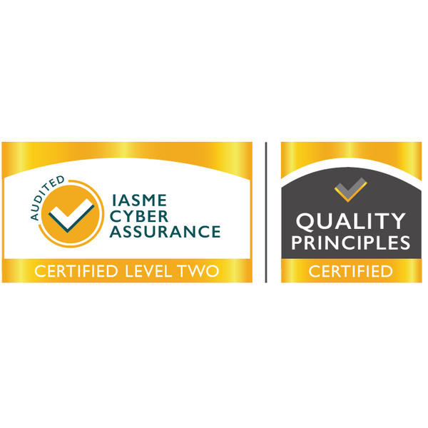 IASME Cyber Assurance Level 2, and QP certificate mark